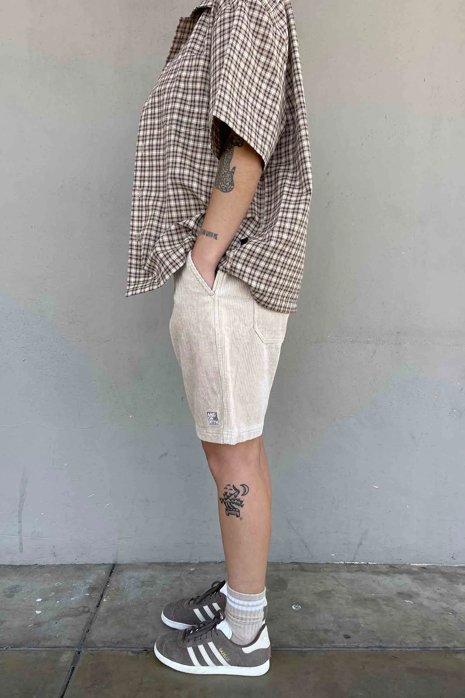 Beach Bum Corduroy Shorts Cream