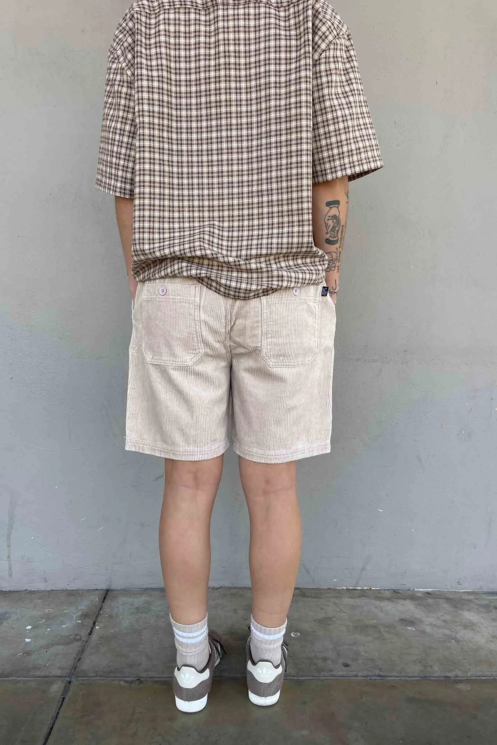 Beach Bum Corduroy Shorts Cream