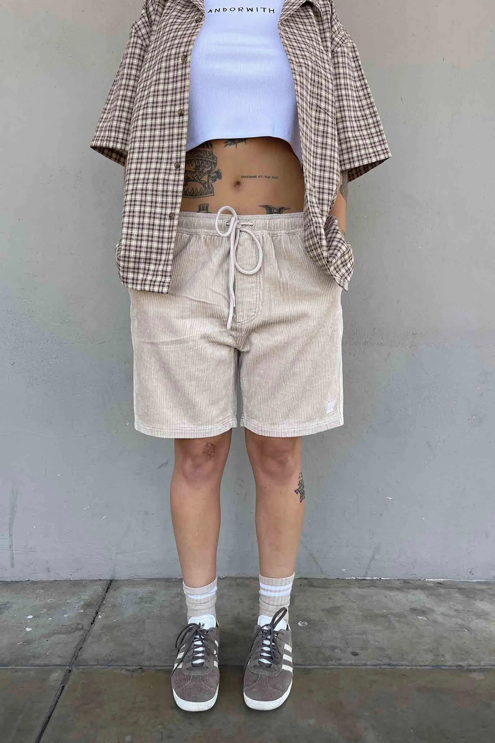 Beach Bum Corduroy Shorts Cream