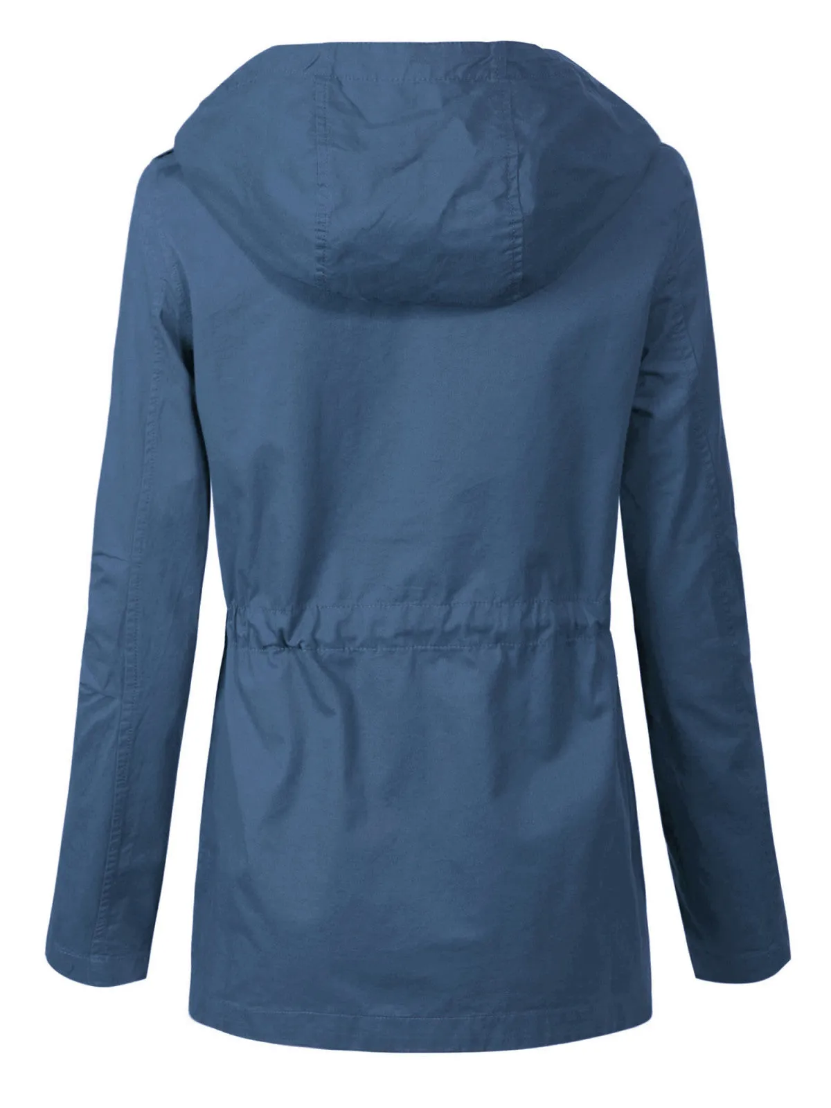Casual Safari Military Anorak Utility Hoodie  Zip-Up Jacket