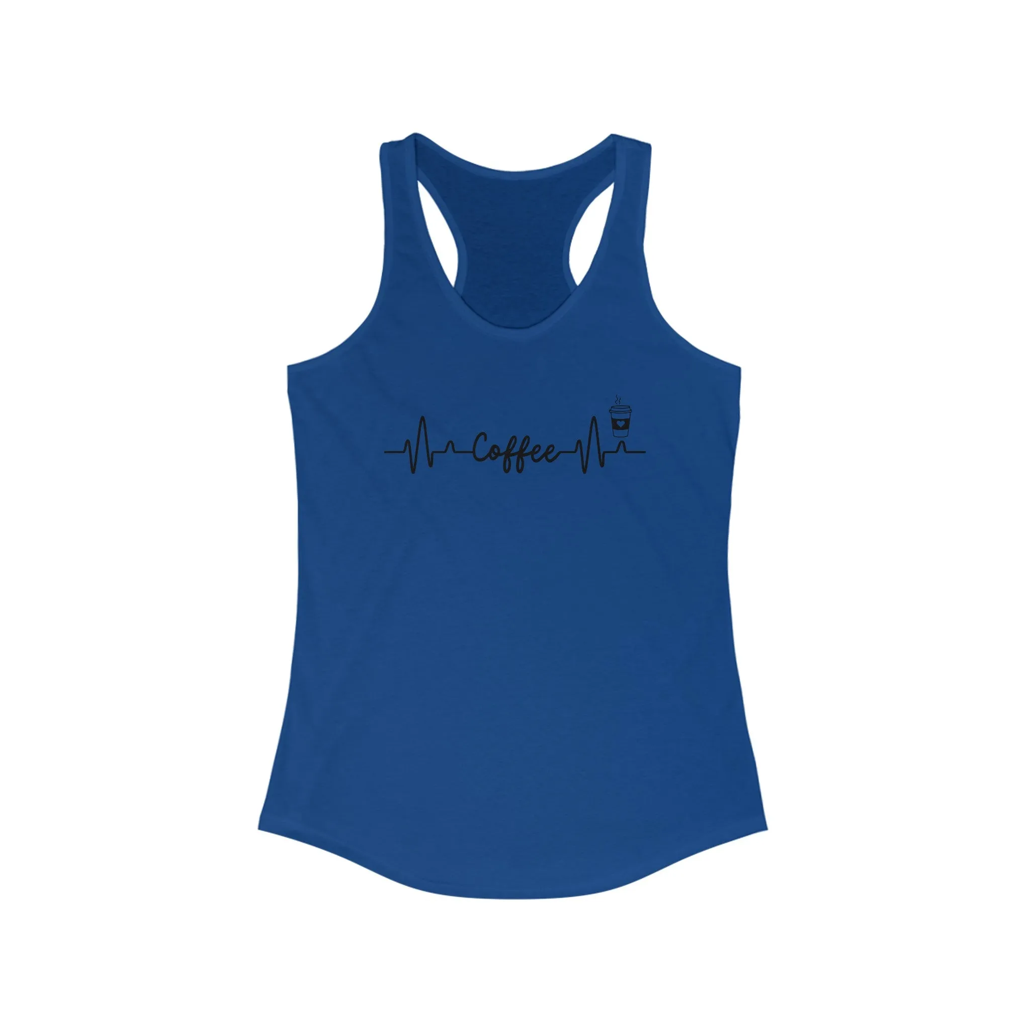 Coffee Heartbeat Tank Top: Get Your Caffeine Fix in Style