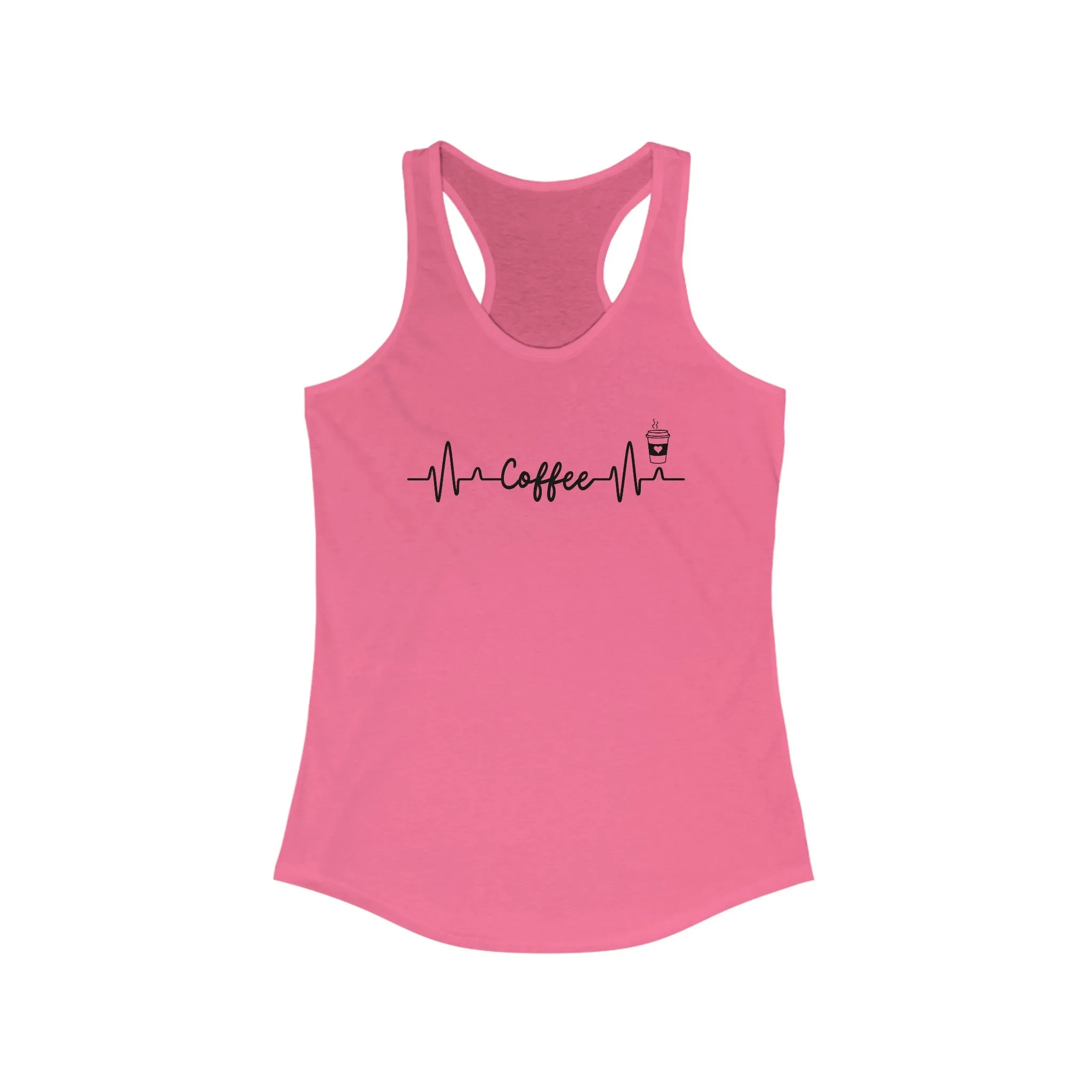 Coffee Heartbeat Tank Top: Get Your Caffeine Fix in Style