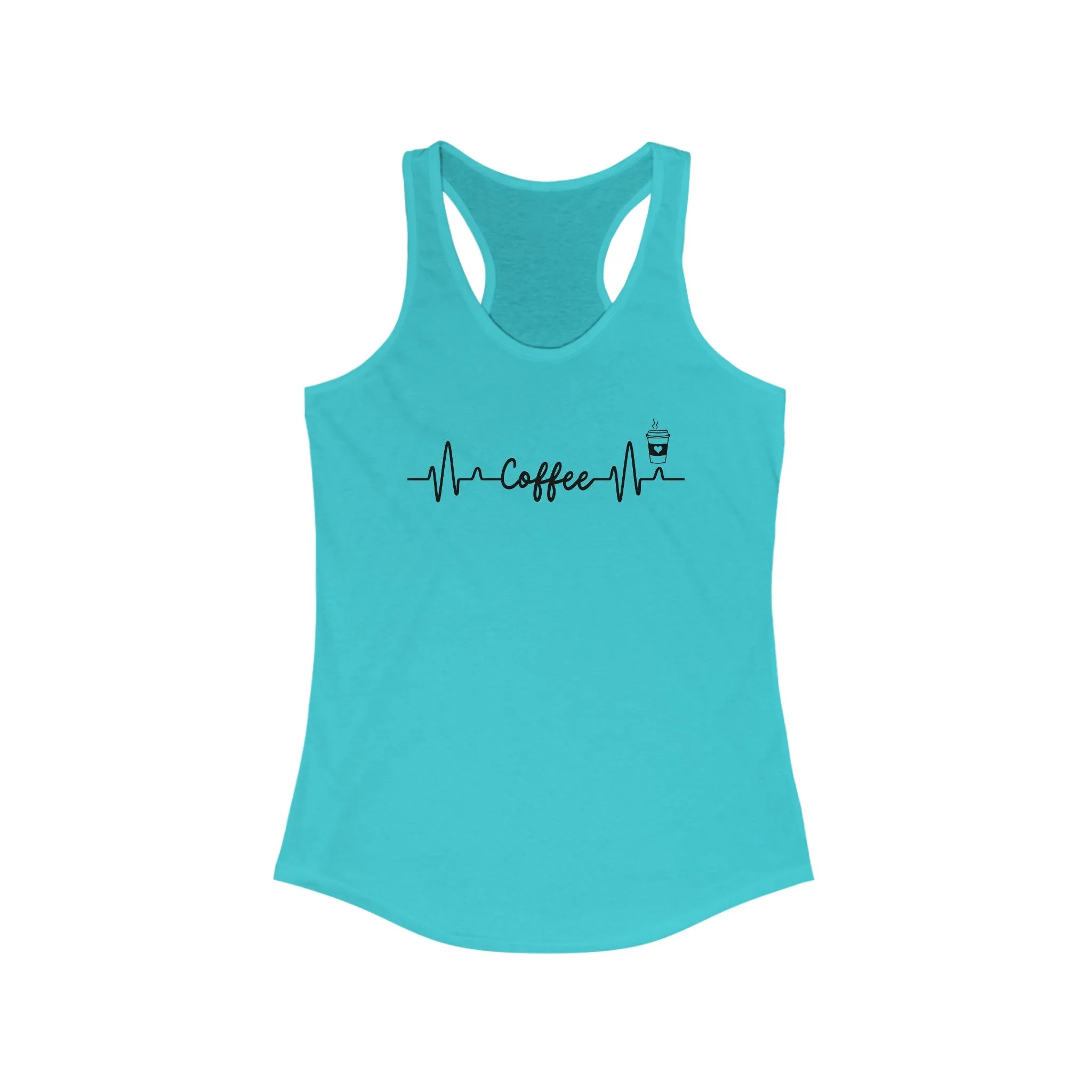 Coffee Heartbeat Tank Top: Get Your Caffeine Fix in Style
