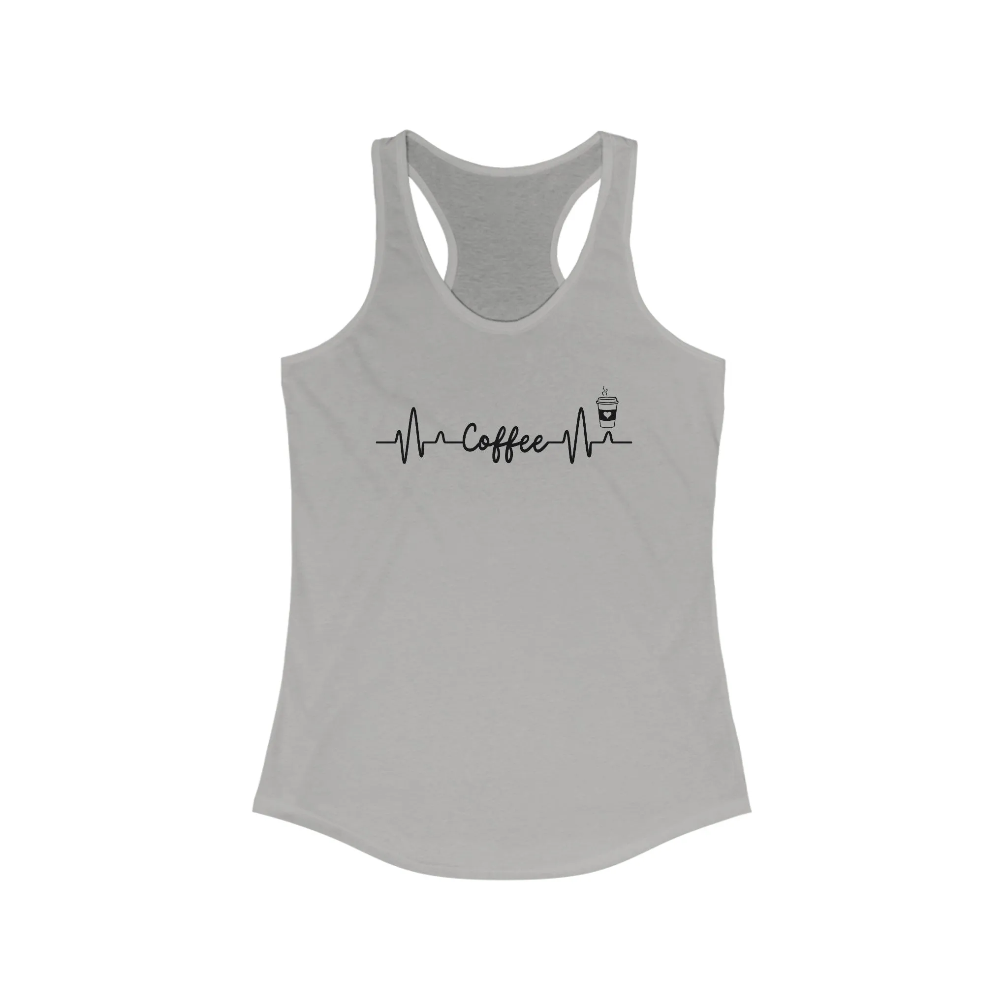 Coffee Heartbeat Tank Top: Get Your Caffeine Fix in Style