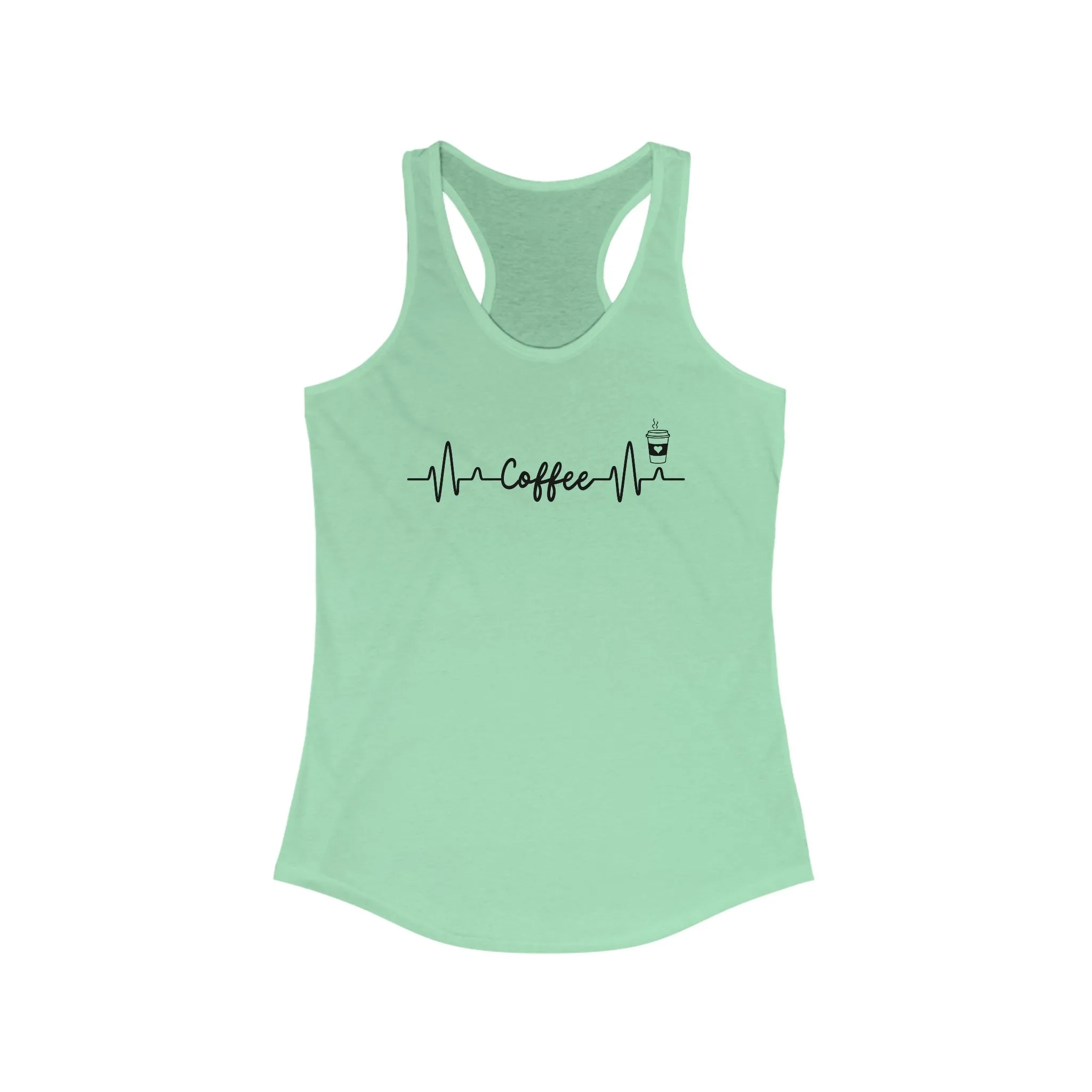 Coffee Heartbeat Tank Top: Get Your Caffeine Fix in Style