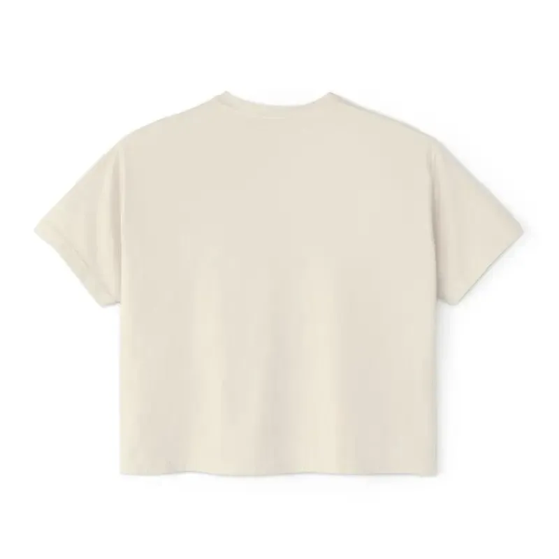 Cool Women Boxy Tee with Pink Heart