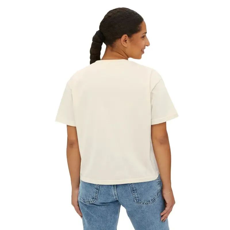 Cool Women Boxy Tee with Pink Heart
