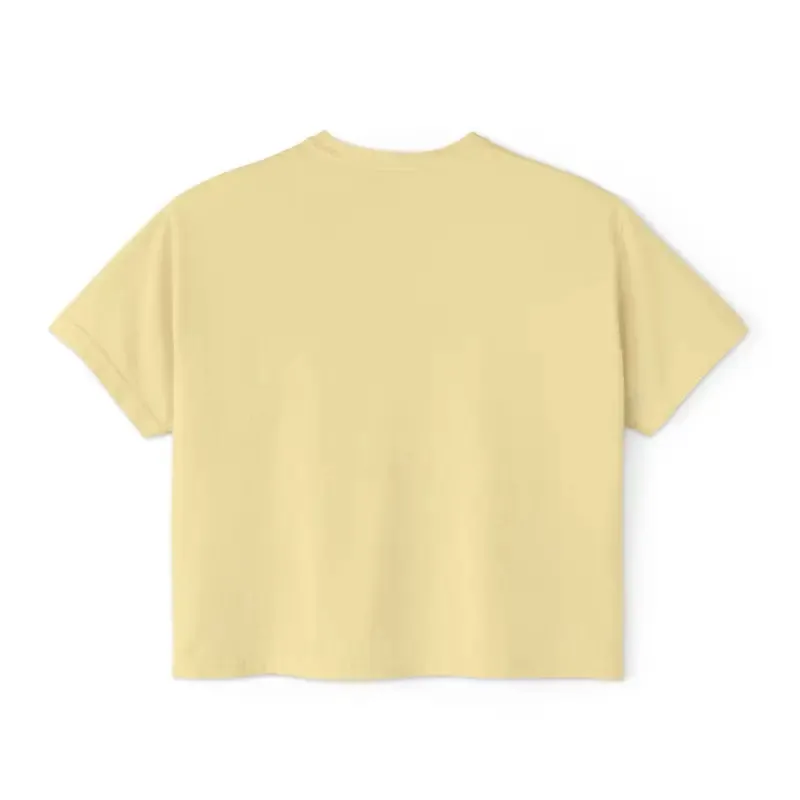 Cool Women Boxy Tee with Pink Heart