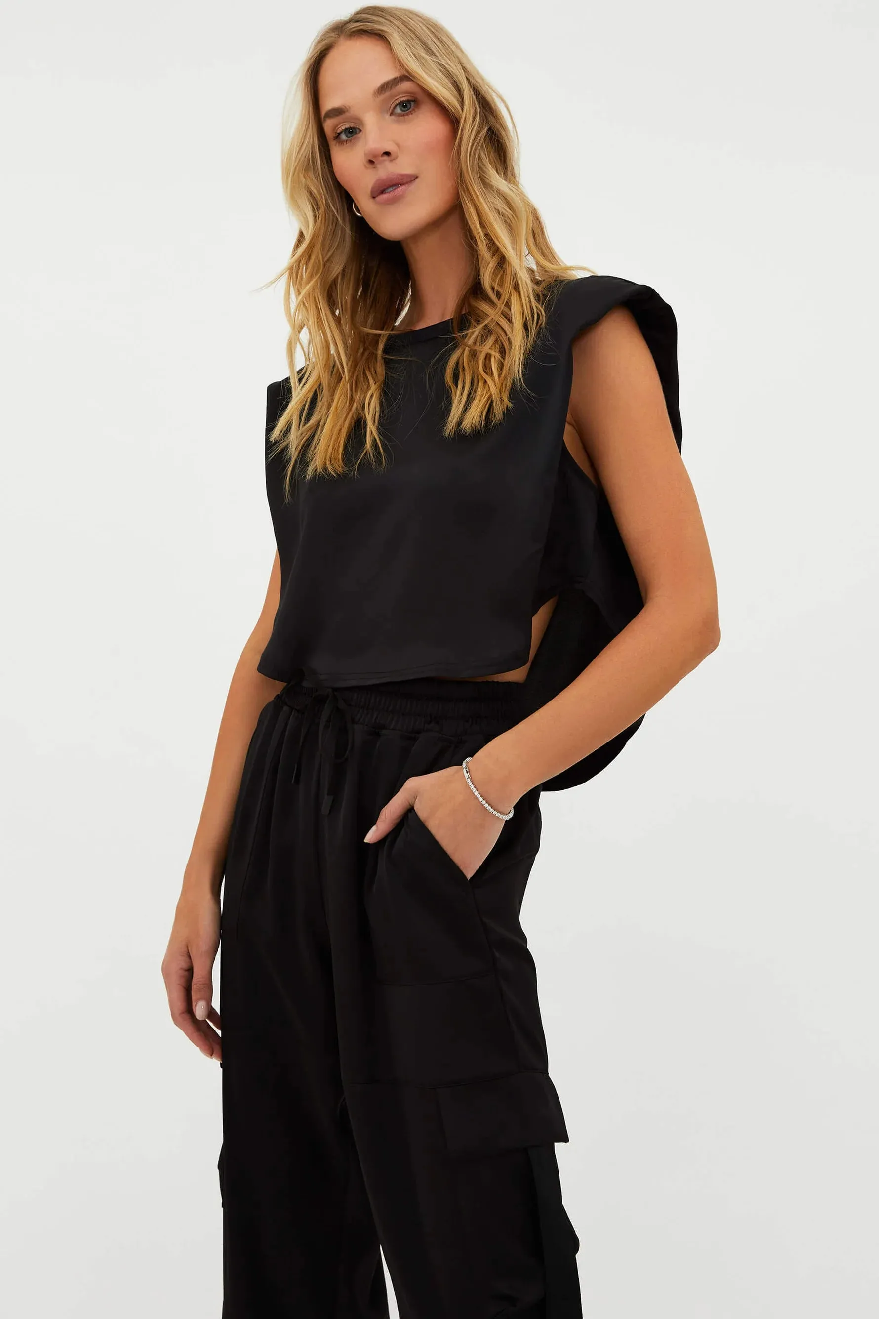 Dunes Tee in Shadow Satin