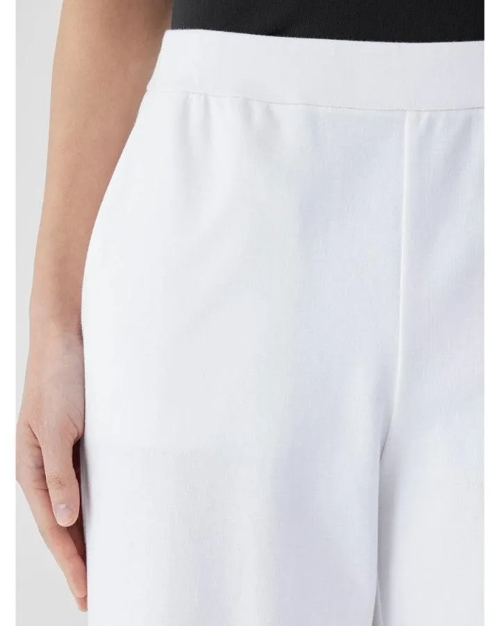 Eileen Fisher Cotton Blend Ponte Wide Leg Pant