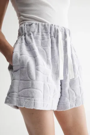 Elka Collective - Monogram Towelling Short (Cornflower Blue)
