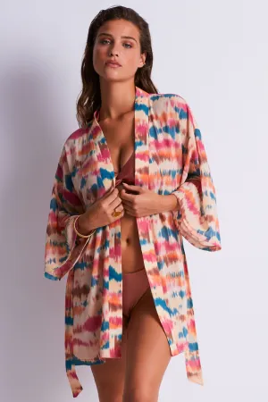 Evening Sand Beach Kimono Cover Up, Size M-L (UK 12-14)