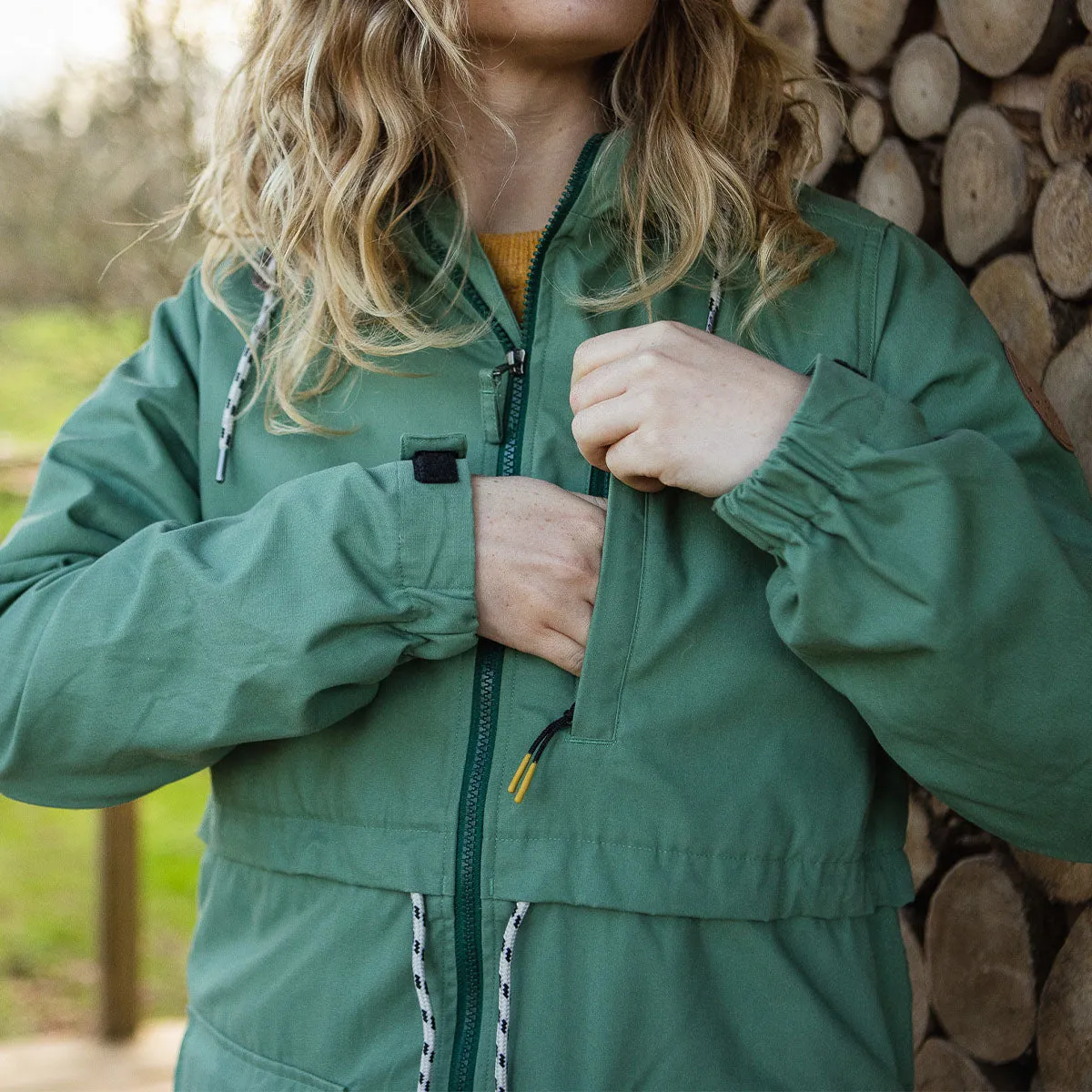 Heather Recycled Lightweight Anorak - Dark Ivy