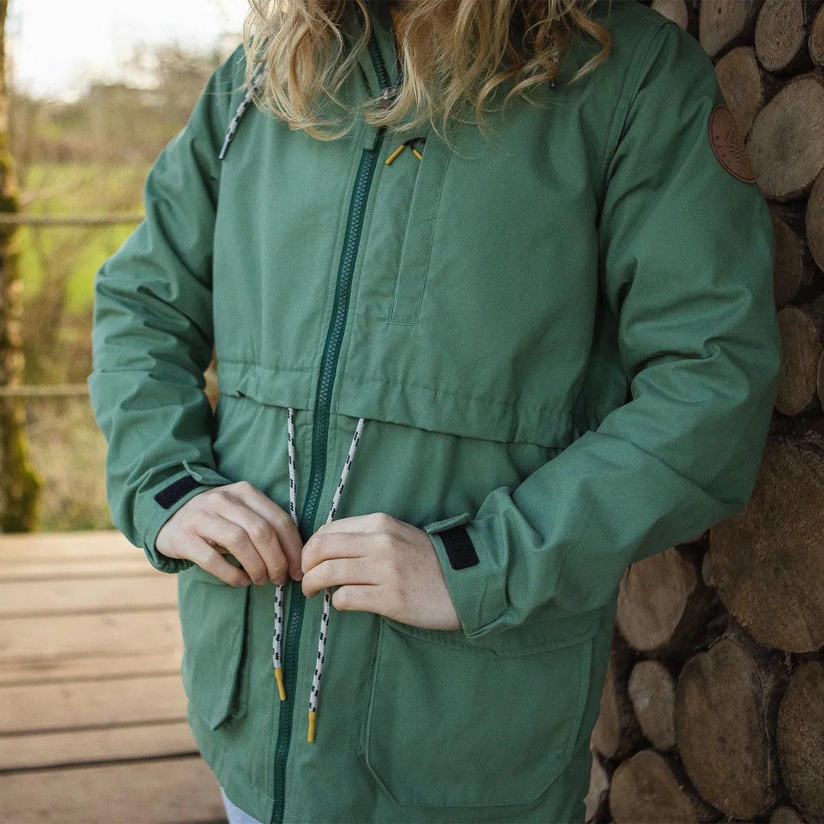 Heather Recycled Lightweight Anorak - Dark Ivy