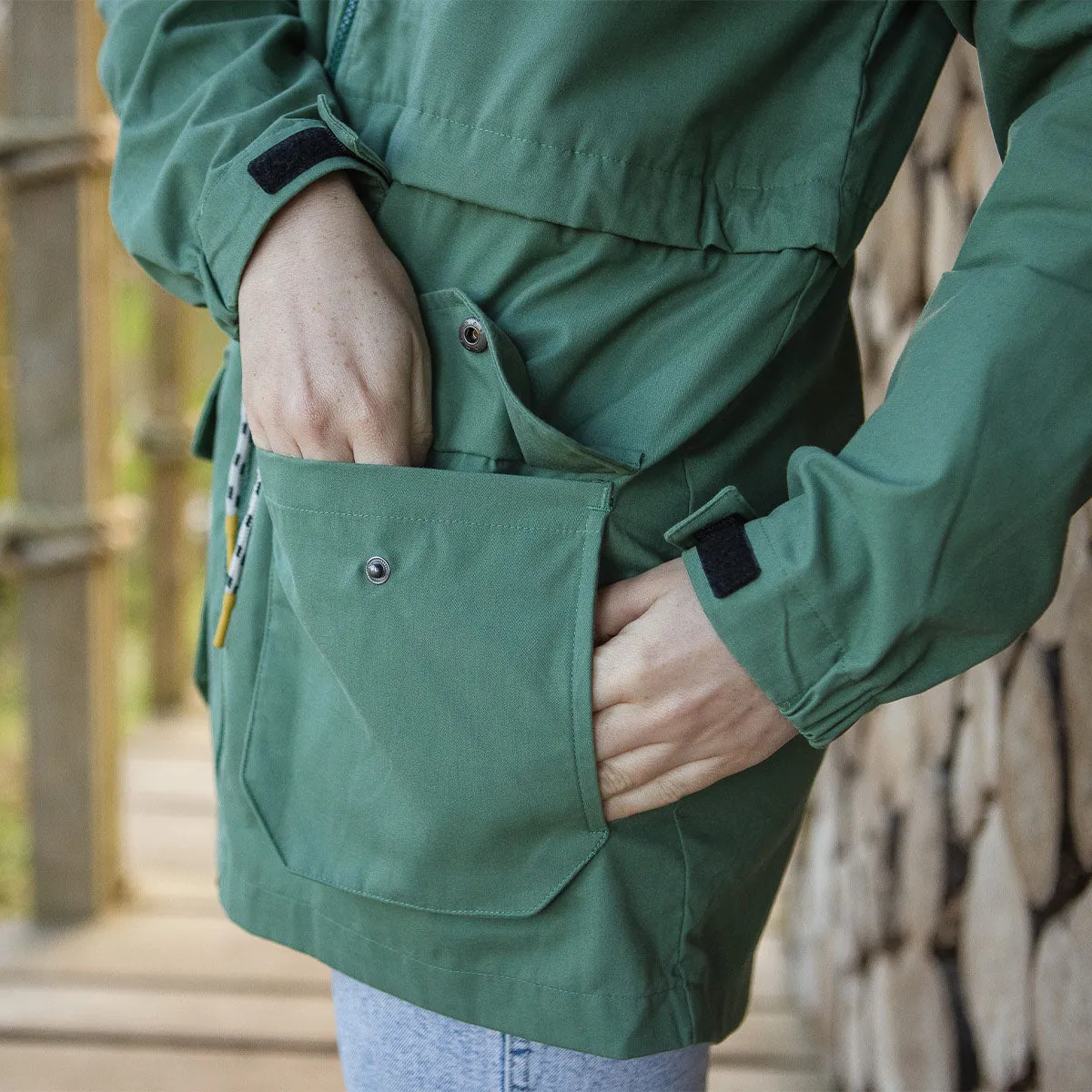 Heather Recycled Lightweight Anorak - Dark Ivy