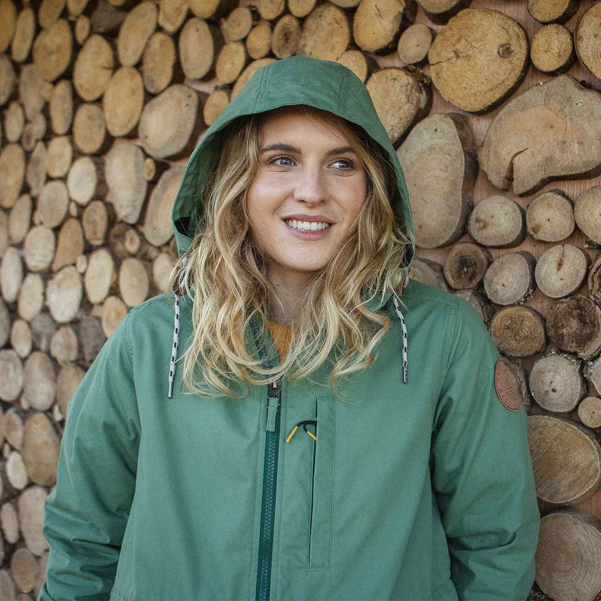 Heather Recycled Lightweight Anorak - Dark Ivy