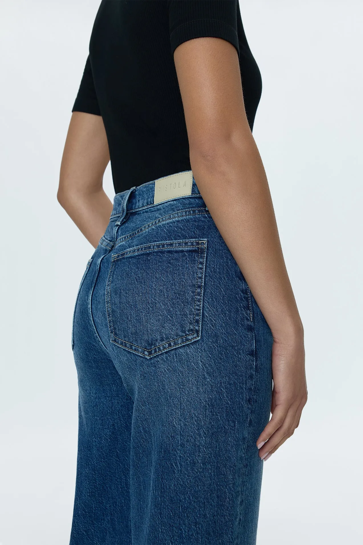 Lana High Rise Ultra Wide Jean - Palladium