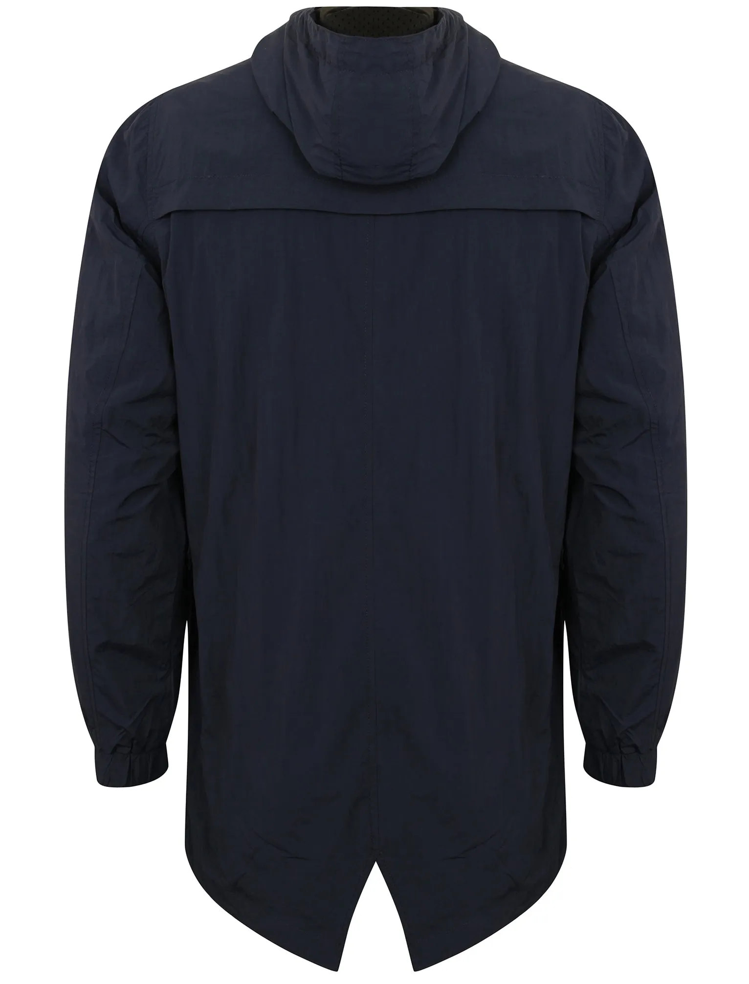 Limekiln Zip Through Anorak Jacket in True Navy - Le Shark