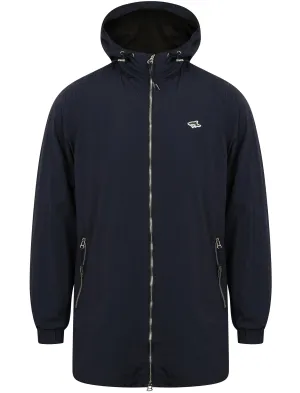 Limekiln Zip Through Anorak Jacket in True Navy - Le Shark