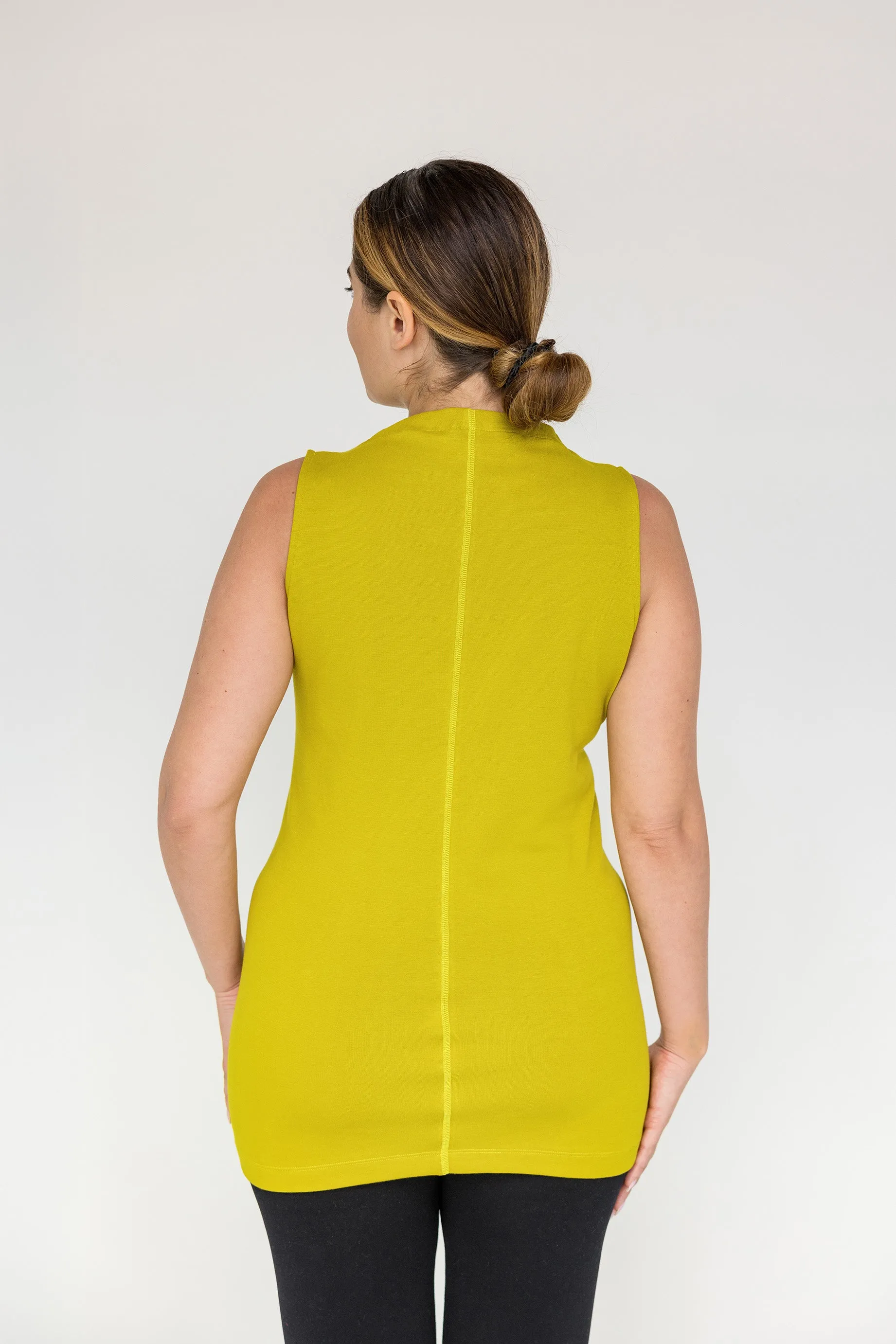 mock neck tank