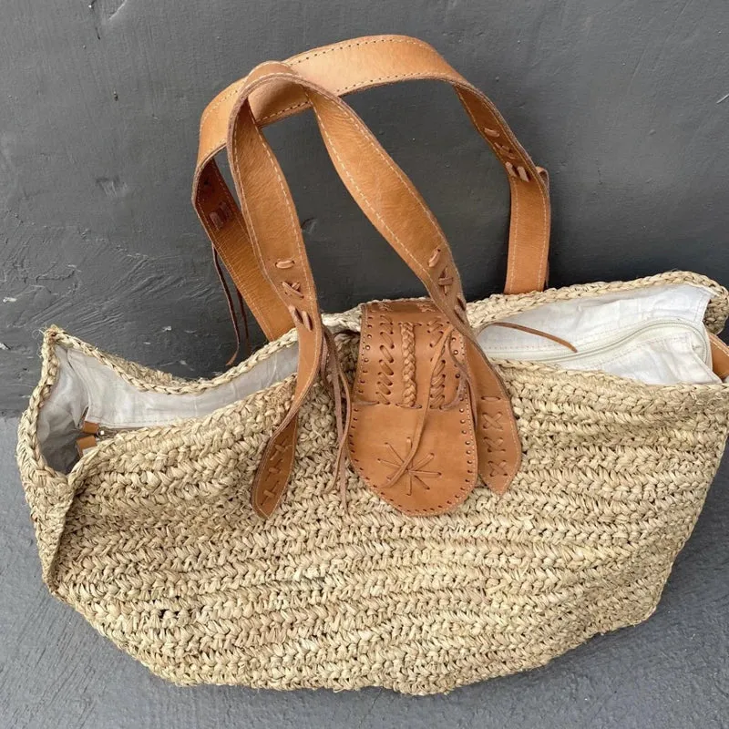 Raffia Large Straw Bag