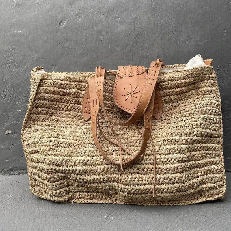 Raffia Large Straw Bag
