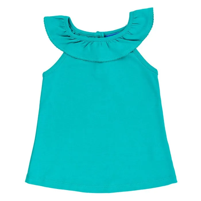 Ruffled Tee - Pool