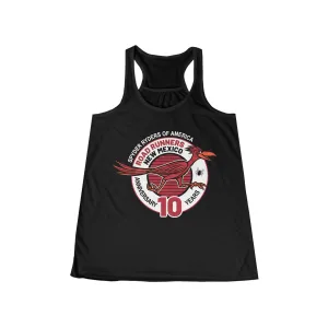 Spyder Riders Of America (10 Year Anniversary) [Road Runners] | Women's Flowy Racerback Tank
