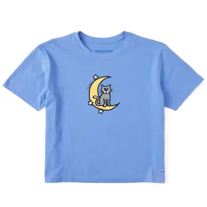 Women's Al Moon & Stars Short Sleeve Crusher Boxy Tee