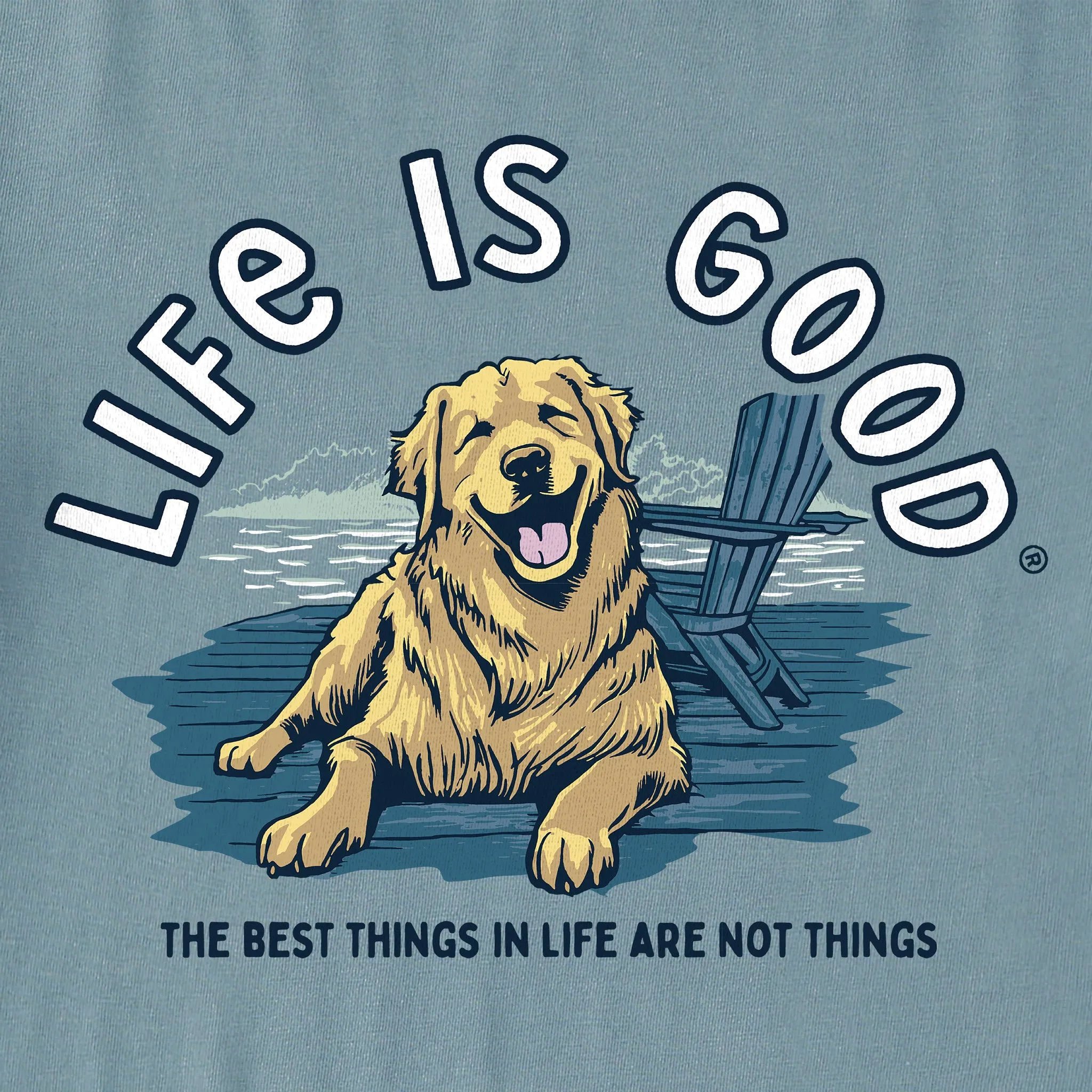 Women's Best Things Golden Dock Long Sleeve Crusher Boxy Tee