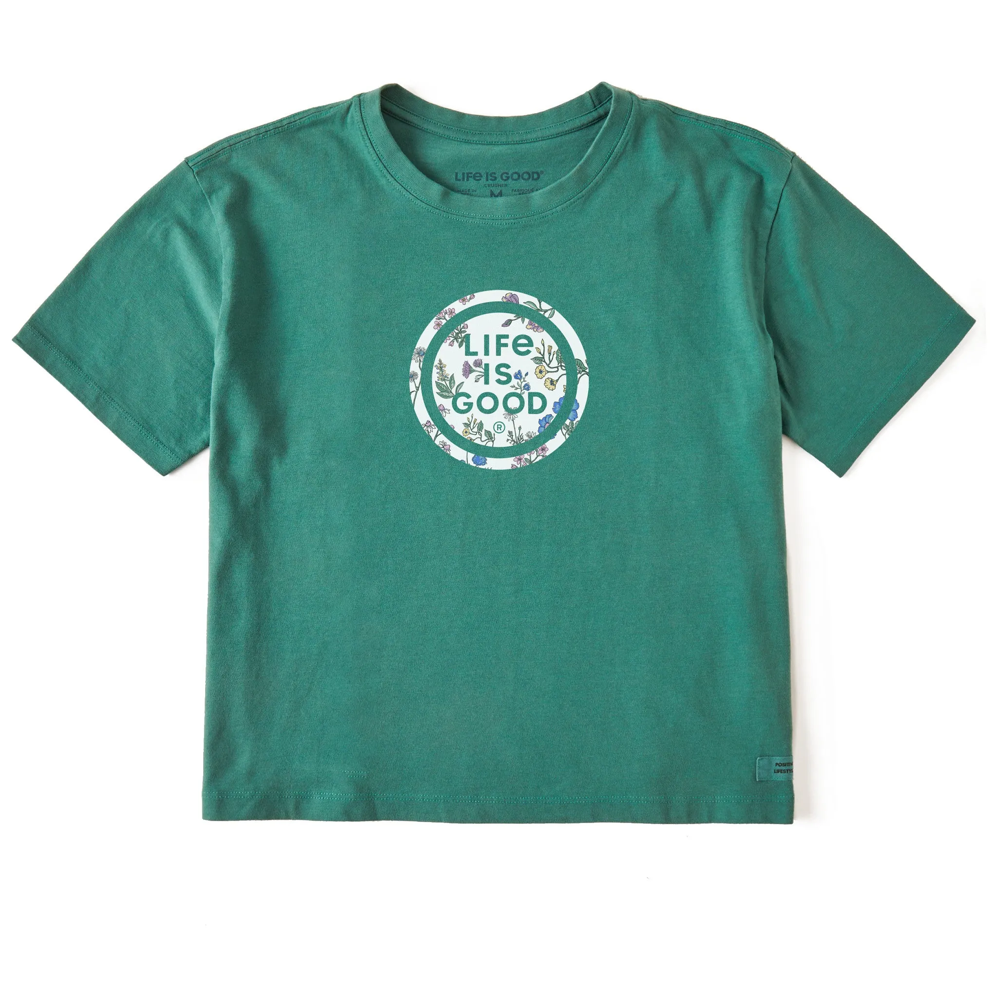 Women's Botanical Coin Short Sleeve Crusher Boxy Tee