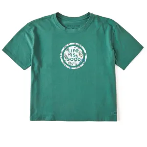 Women's Botanical Coin Short Sleeve Crusher Boxy Tee