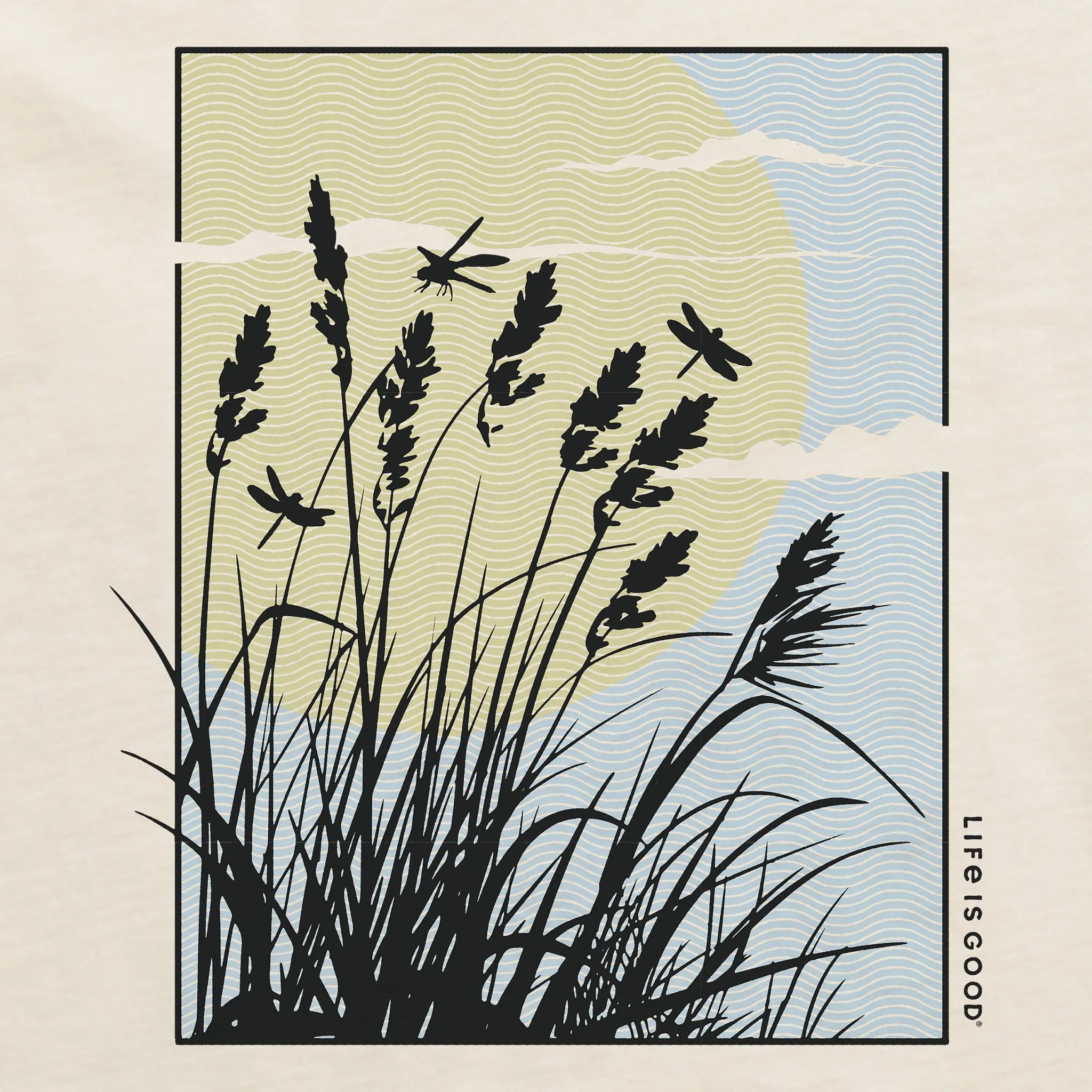 Women's Cattail Sunset Short Sleeve Crusher Boxy Tee