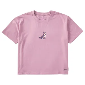 Women's Corgi Short Sleeve Crusher Boxy Tee