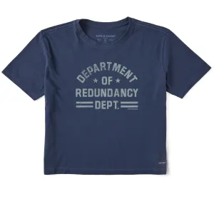 Women's Department of Redundancy Short Sleeve Crusher Boxy Tee