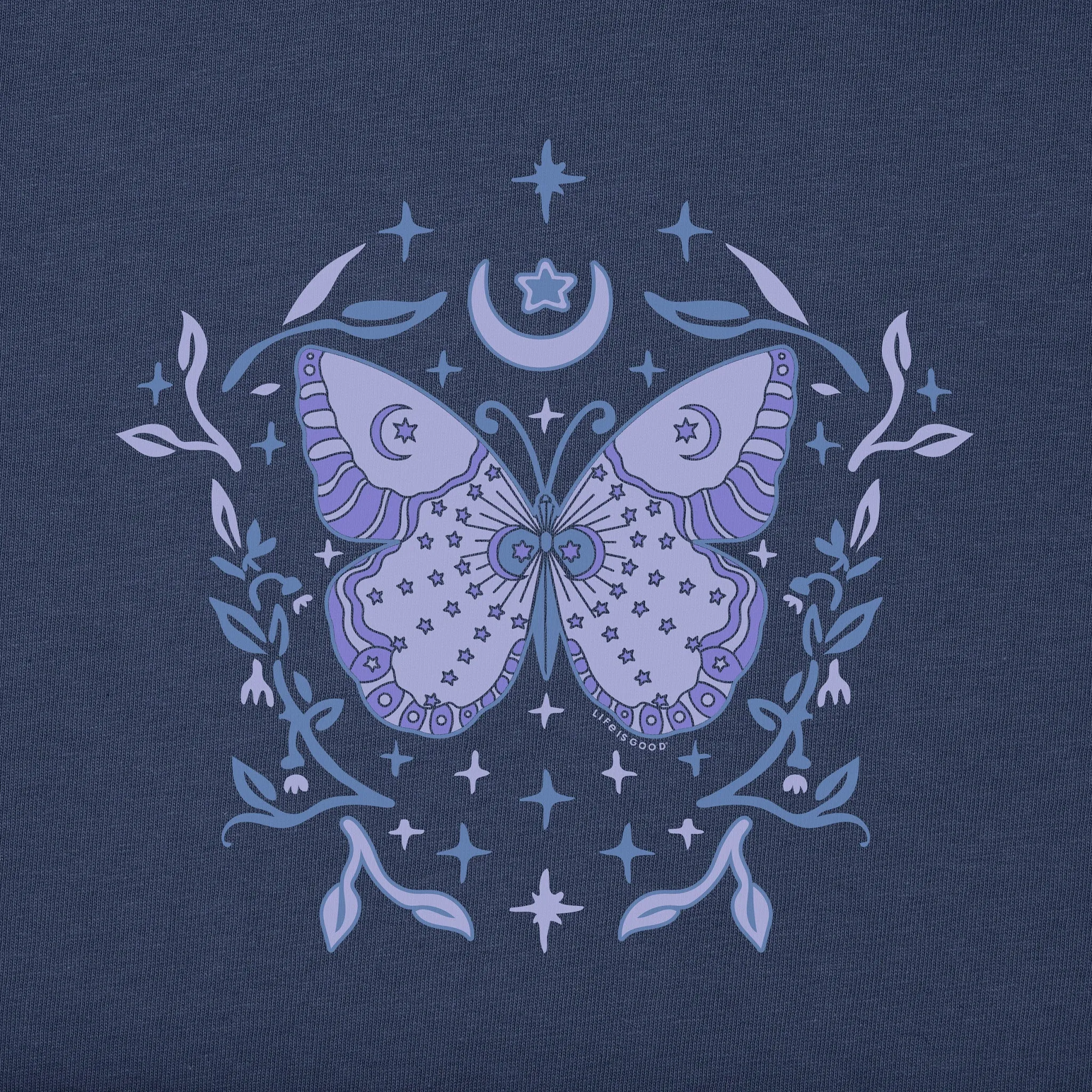 Women's Divine Butterfly Long Sleeve Crusher Boxy Tee